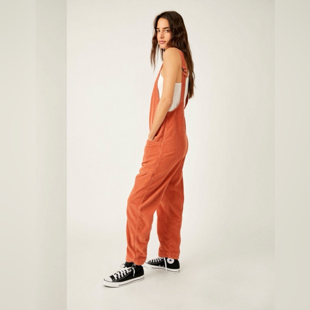 We The Free Corduroy Jumpsuit Burnt Orange Medium - Picture 5 of 16